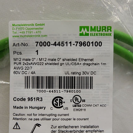 Murr Elektronik Kabel 7000-44511-7960100 / Neu OVP - Maranos.de