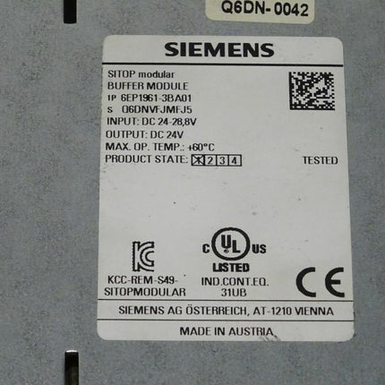 Siemens Sitop 6EP1961-3BA01 Puffermodul 6EP1 961-3BA01 - Maranos.de