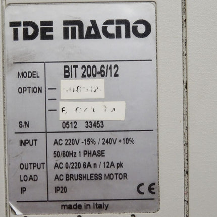 TDE Macno BIT-200-6/12 - Maranos.de
