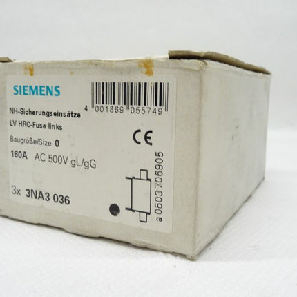 Siemens NH-Sicherungseinsätze 3x 3NA3036 / 3NA3 036 OVP - Maranos.de