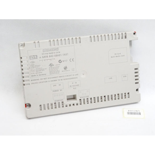 Siemens Backcover Rückschale Panel TP177B PN/DP -6 CSTN 6AV6642-0BA01-1AX1 6AV6 642-0BA01-1AX1 - Maranos.de
