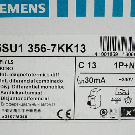 Siemens 5SU1356-7KK13 / Neu OVP - Maranos.de