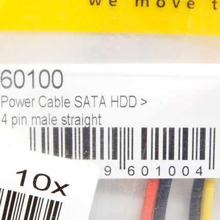 Delock 60100 / Power Cable SATA HDD / Inhalt : 10 Stück / Neu OVP - Maranos.de