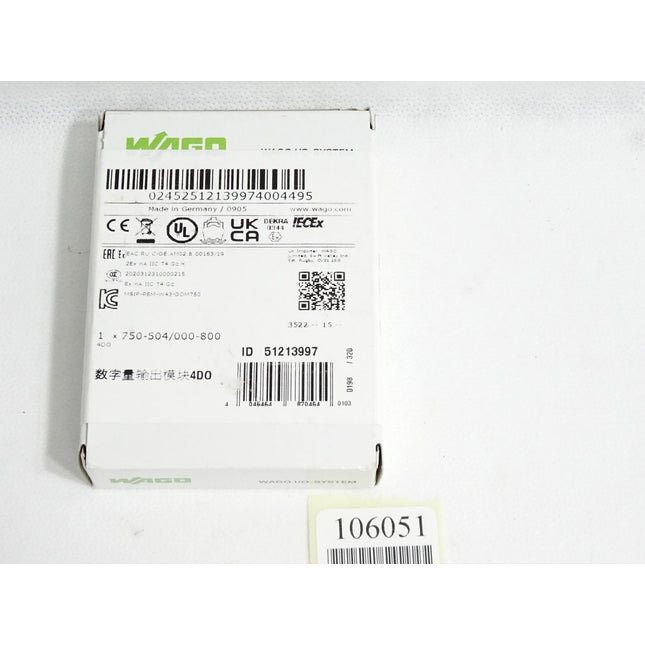 Wago 4-Kanal-Digitalausgang 750-504 / 000-800 / Neu OVP versiegelt - Maranos.de