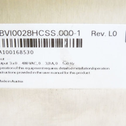 B&R 8BVI0028HCSS.000-1 Rev.L0 ACOPOSmulti I0028 SafeMOTION EnDat 2.2 Wechselrichtermodul 3,8 A 2,87 kW - Maranos.de
