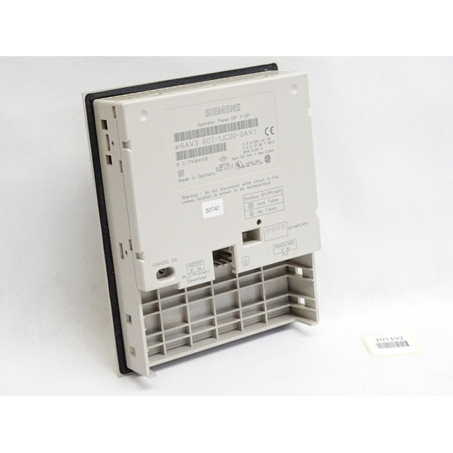 Siemens Front + Backcover Rückschale Panel OP7-PP OP7-DP OP7-DP12 A5E00076354 750104002 6AV3607-1JC sehr guten Zustand - Maranos.de