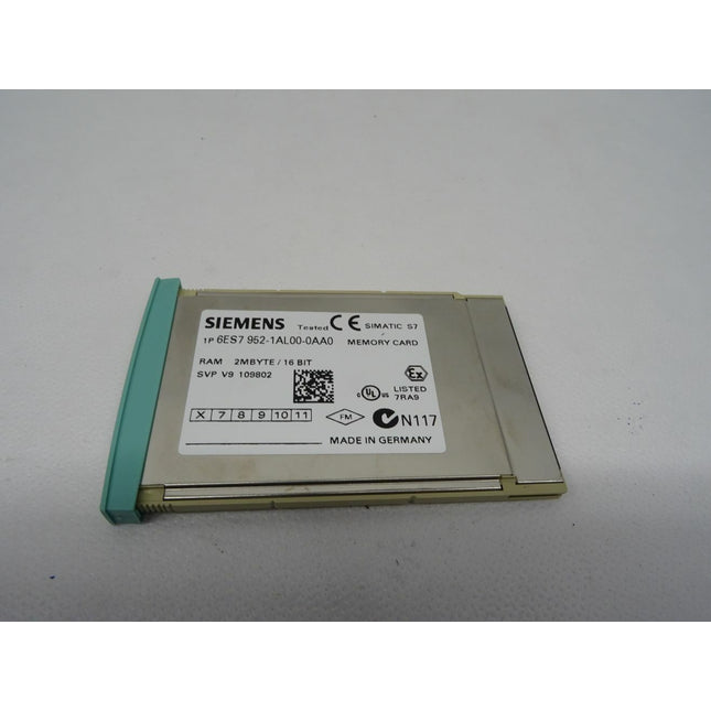 Siemens Simatic S7 6ES7952-1A10L00-0AA0 Memory Card RAM 2 MBYTE 16 BIT E-Stand: 06 - Maranos.de