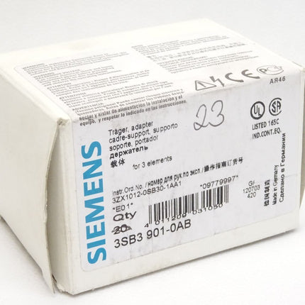 Siemens Träger 3SB3901-0AB / Inhalt : 23 Stück / Neu OVP - Maranos.de