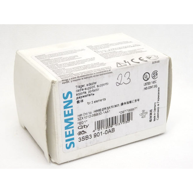 Siemens Träger 3SB3901-0AB / Inhalt : 23 Stück / Neu OVP - Maranos.de