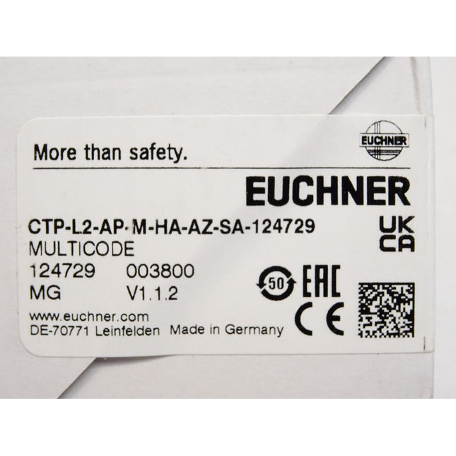 Euchner Transpondercodierter Sicherheitsschalter CTP-AP 124729 CTP-L2-AP-M-HA-AZ-SA-124729 / Neu OVP versiegelt - Maranos.de