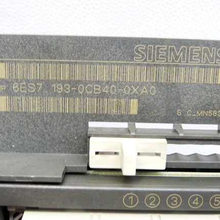 Siemens Terminal Block 6ES7193-0CB40-0XA0 / 6ES7 193-0CB40-0XA0 - Maranos.de