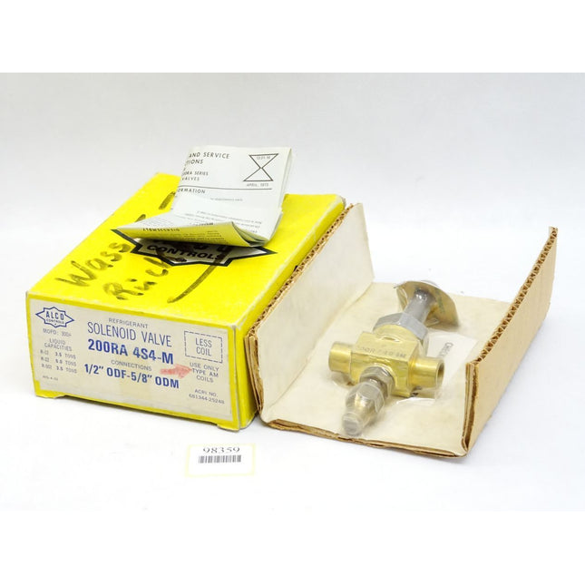 Alco Controls Solenoid Valve 200RA4S4-M 200RA 4S4-M / Neu OVP - Maranos.de