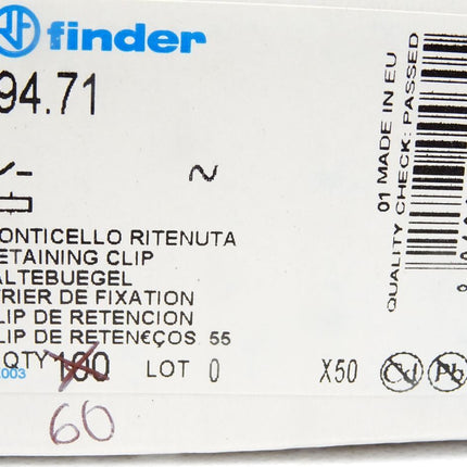 Finder Haltebuegel 094.71 / Inhalt : 60 Stück / Neu OVP - Maranos.de