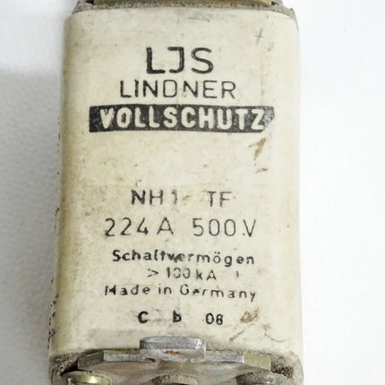 LJS Lindner Vollschutz Sicherung NH1 TF 224A 500V - Maranos.de