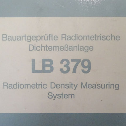 Berthold LB379 / Radiometrische Dichtemeßanlage / Neu OVP - Maranos.de
