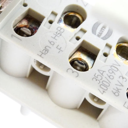 Harting Stecker Stift Han6HsB-M + Buchse Han6HsB-F Kontakteinsatz-Halterung - Maranos.de