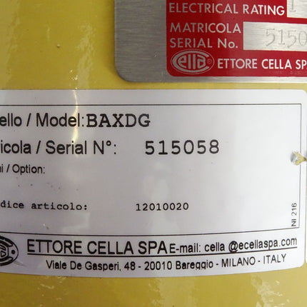 Wika Ettore Cella Druckschalter BAXDG / 12010020 / 0/40Bar - Maranos.de