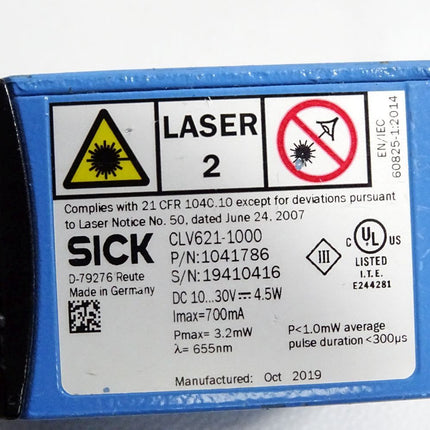 Sick 1041786 CLV621-1000 Barcode-Scanner - Maranos.de