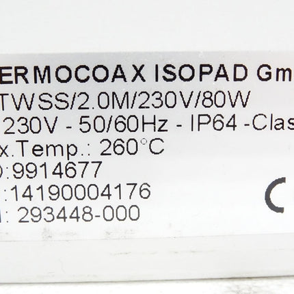 Thermocoax Isopad IT-ITWSS/2.0M/230V/80W 9914677 293448-000 ISS.A02.171 / Neu OVP - Maranos.de