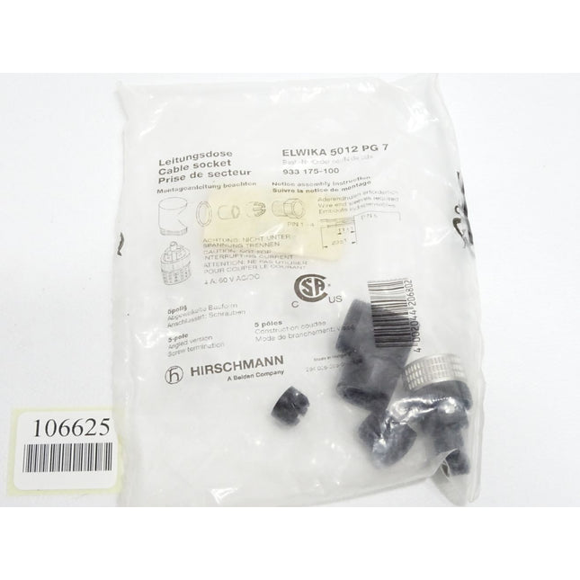 Hirschmann Elwika 5012 PG 7 933175-100 Leitungsdose / Neu OVP - Maranos.de