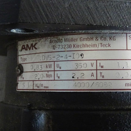 AMK DV5-2-4-I00 / Servomotor / 0,83KW / 350V / 4000/6000 min-1 - Maranos.de