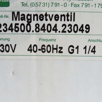 Buschjost Norgren Magnetventil 8234500 8404.23049 / Neu OVP - Maranos.de