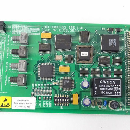 APC 3000-52 IBS LWL SCA 0153.0520 Lichtwellenleiter Steuer Platine - Maranos.de