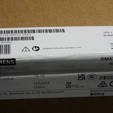 Siemens TP1500 Comfort Panel 6AV2124-0QC02-0AX2 6AV2 124-0QC02-0AX2 / Neu OVP versiegelt - Maranos.de