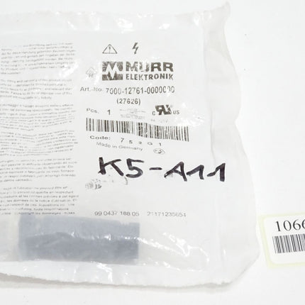 Murr Elektronik 7000-12761-0000000 Stecker gerade 5-polig Stift / Neu OVP - Maranos.de