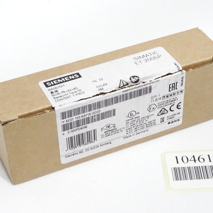 Siemens ET200SP Base Unit 6ES7193-6BP20-0DC0 6ES7 193-6BP20-0DC0 / Neu OVP - Maranos.de