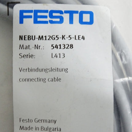 Festo 541328 NEBU-M12G5-K-5-LE4 Verbindungsleitung/ Neu OVP - Maranos.de