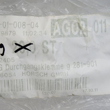 Wago 2-Leiter-Durchgangsklemme 281-901 / Inhalt : 19 Stück / Neu - Maranos.de