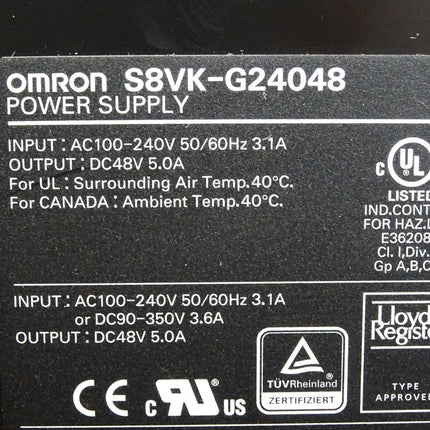 Omron Power Supply S8VK-G24048  DC48V 5.0A - Maranos.de