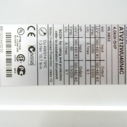 Schneider Electric ATV212WU40N4C Frequenzumrichter 4,0kW neu-OVP - Maranos.de