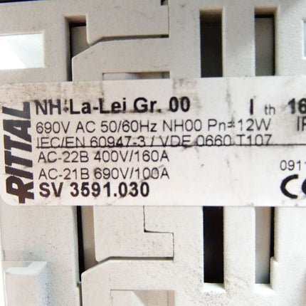 Rittal NH-La-Lei Gr.00  / 160A / SV3591.030 / SV 3591.030 / NH-Lastschaltleiste - Maranos.de