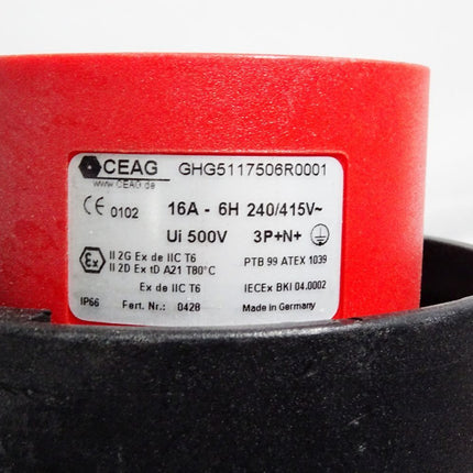 Mennekes Stecker 16A-6h Typ 31 CEAG GHG5117506R0001 - Maranos.de