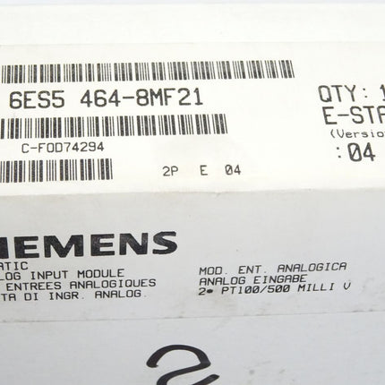 Siemens 6ES5464-8MF21 / 6ES5 464-8MF21 / Neu OVP versiegelt - Maranos.de