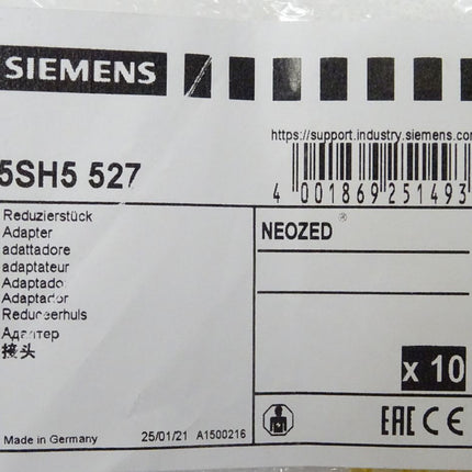 Siemens 5SH5527 Reduzierstück 5SH5527 Adapter neu-OVP - Maranos.de