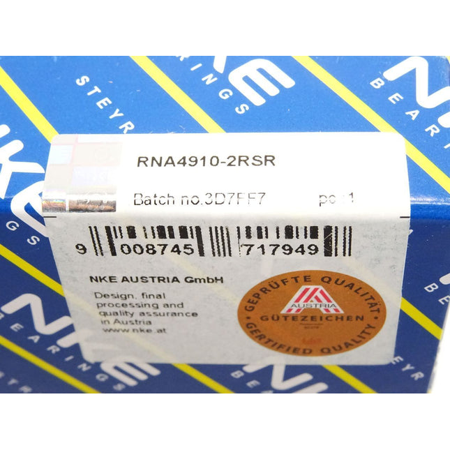 NKE Nadellager RNA4910-2RSR / Neu OVP - Maranos.de