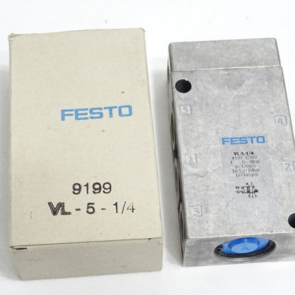 Festo 9199 VL-5-1/4 Pneumatikventil / Neu OVP - Maranos.de
