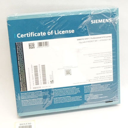 Siemens SUS-230691 Simatic Step 7 Professional V19 Combo V19/2021 SR2 Upgrade 6ES7822-1AA23-0YE5 / Neu OVP - Maranos.de