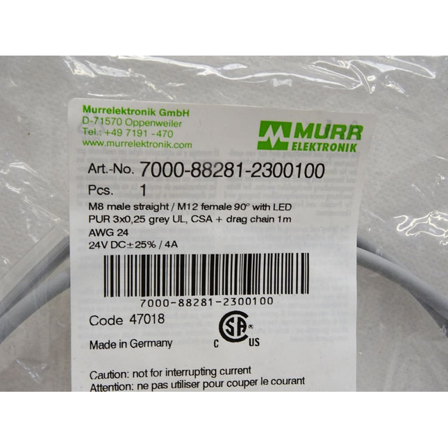 Murr Elektronik Kabel 7000-88281-2300100 / Neu OVP - Maranos.de