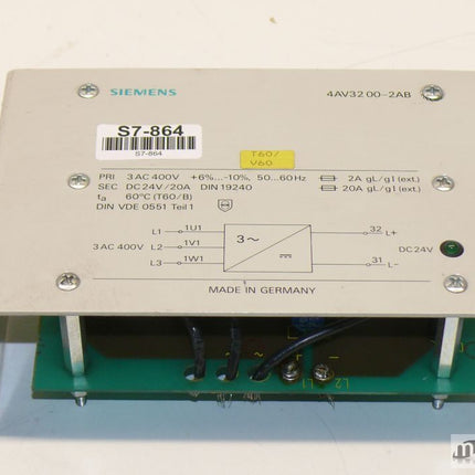 Siemens 4AV3200-2AB Trafo 9160034 Transformator 4AV3 200-2AB - Maranos.de