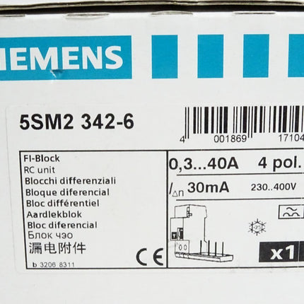 Siemens FI-Block 5SM2342-6 / Neu OVP - Maranos.de