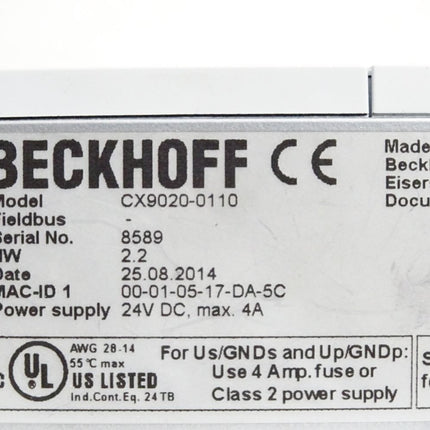 Beckhoff CX9020-0110 CPU-Grundmodul - Maranos.de