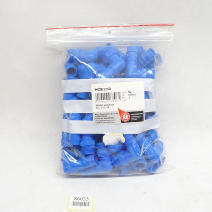 Hausammann H038.2350 Winkel-Anschluss G1/2 LW16 / Inhalt:50Stück / Neu OVP - Maranos.de