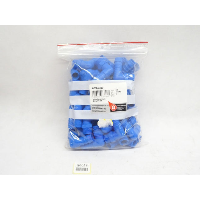 Hausammann H038.2350 Winkel-Anschluss G1/2 LW16 / Inhalt:50Stück / Neu OVP - Maranos.de