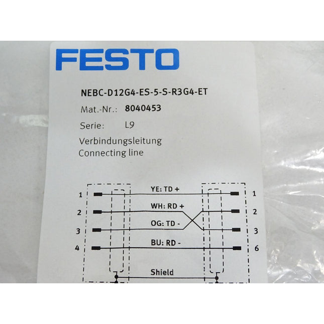 Festo Verbindungsleitung 8040453 NEBC-D12G4-ES-5-S-R3G4-ET - Maranos.de