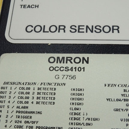 Omron Color Sensor OCCS OCCS4101 / Neu OVP - Maranos.de