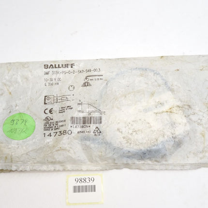 Balluff Sensor 147380 BMF315K-PS-C-2-SA2-S49-00,3 BMF007R / Neu OVP - Maranos.de